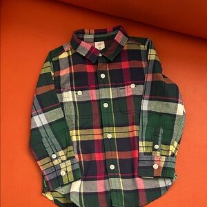 Old Navy Multicolor Plaid Button Down Shirt